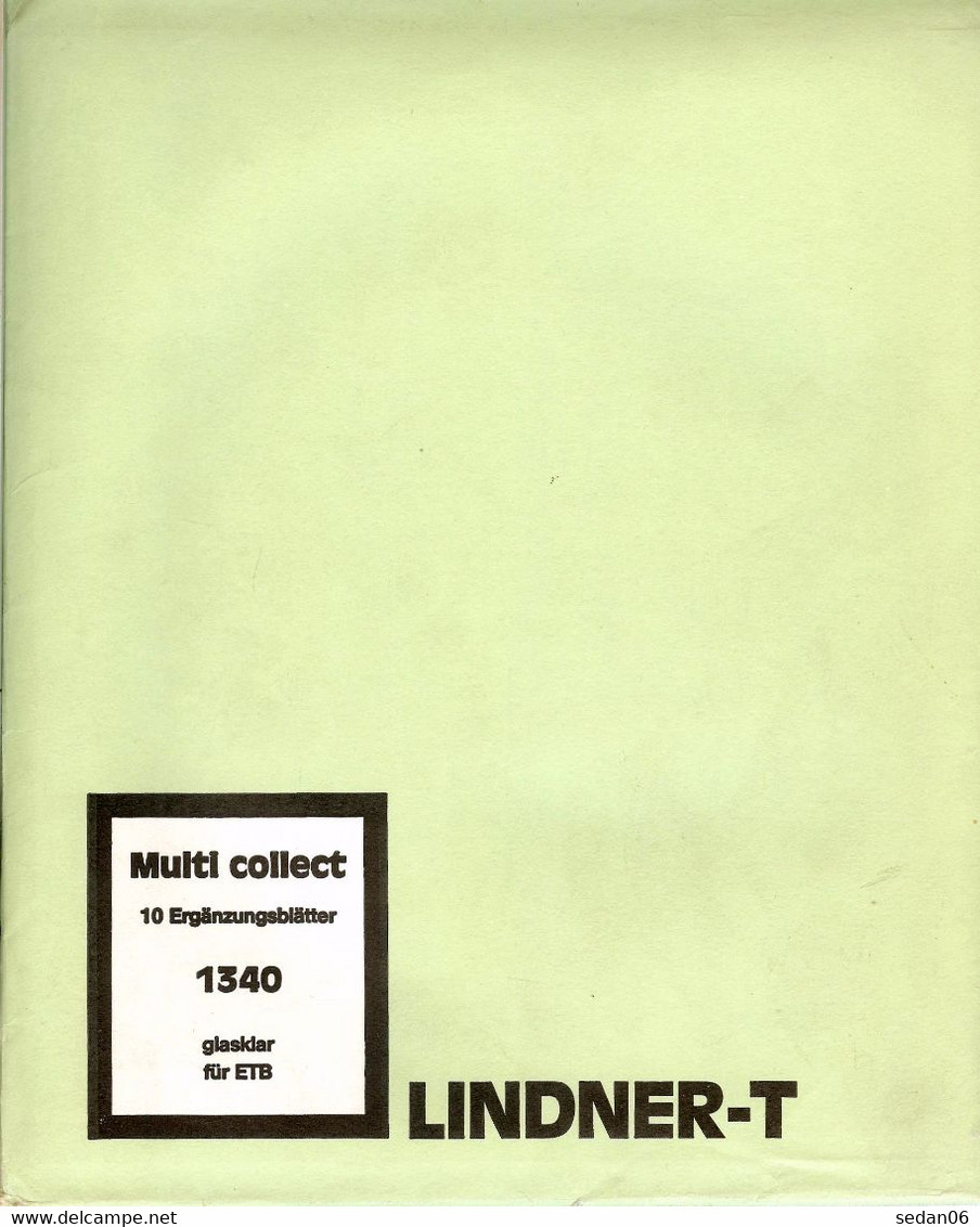 Lindner - Feuilles MULTI-COLLECT à 1 Poche ETB REF. 1340 (paquet De 10) - De Bandas