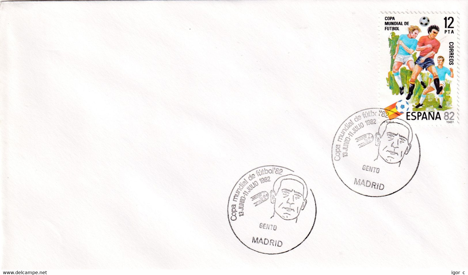 Spain 1982 Cover: Football Soccer Fussball FIFA World Cup 1962 Chile; 1966 England; Real Madrid; GENTO - 1962 – Chile