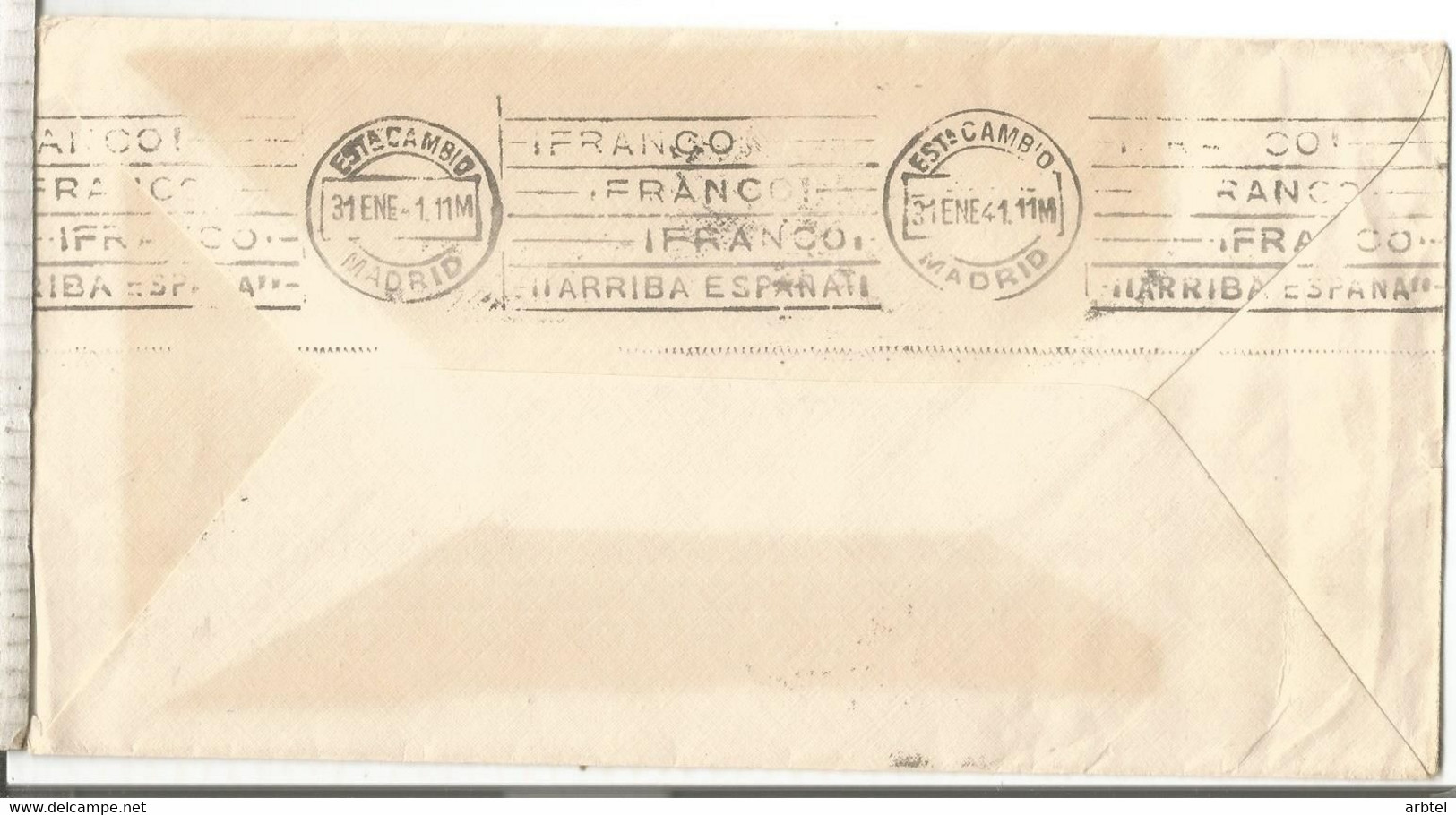 MADRID 1941 FRANQUICIA POSTAL PANAMERICANA EMBAJADA ESTADOS UNIDOS - Postage Free