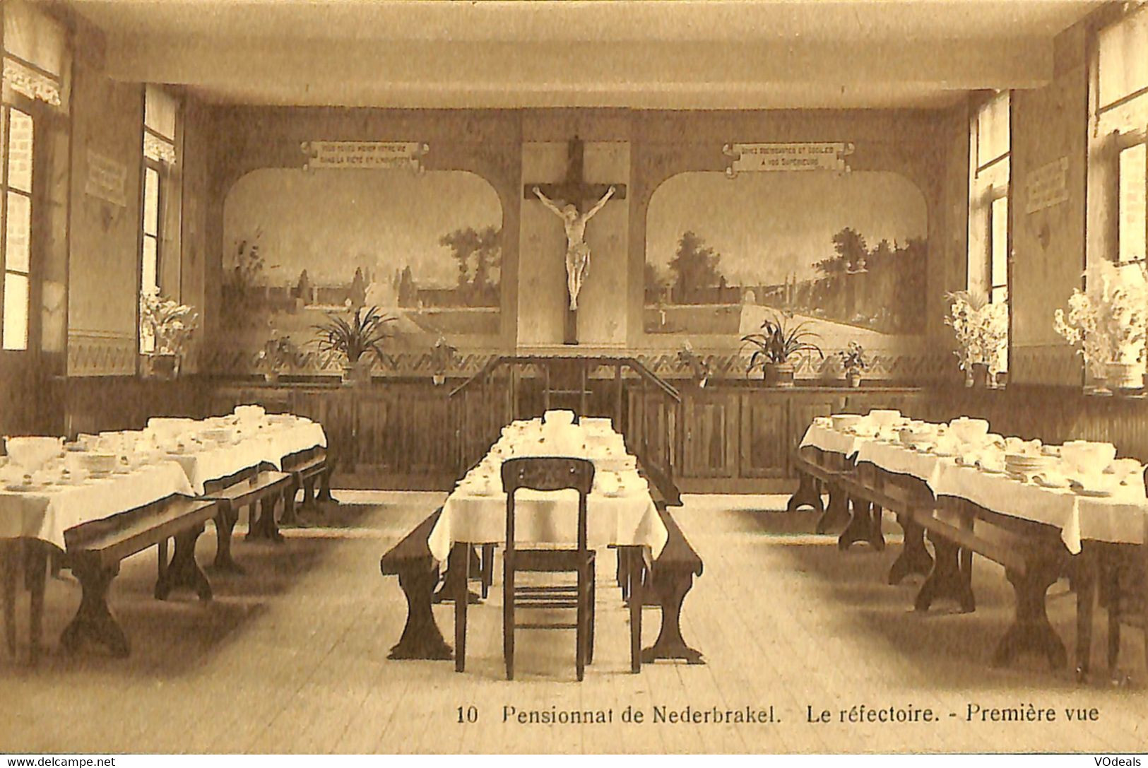 035 458 - CPA - Belgique - Nederbrakel - Pensionnat De Nederbrakel - Réfectoire - Première Vue - Brakel