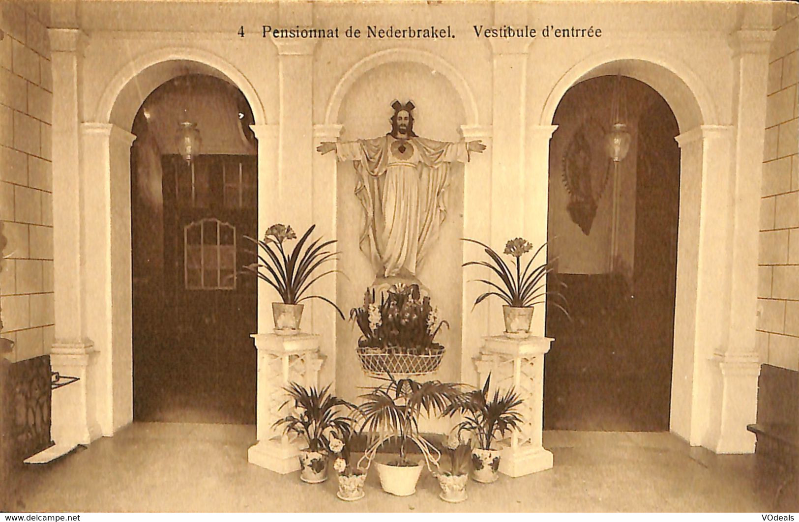 035 478 - CPA - Belgique - Nederbrakel - Pensionnat De Nederbrakel - Vestibule D'entrée - Brakel