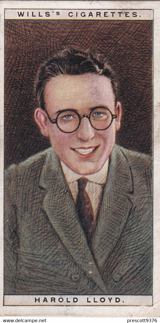 15 Harold Lloyd - Cinema Stars 1928 - Wills Cigarette Card - Wills