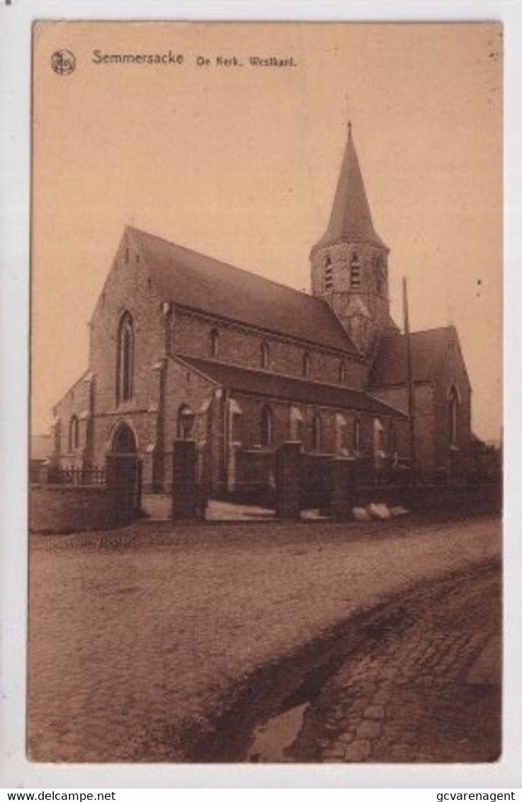 SEMMERZAKE  DE KERK  WESTKANT - Gavere