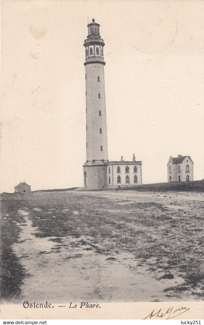 Belgique - Phare - Ostende -  Le Phare - Circulée - Lighthouses