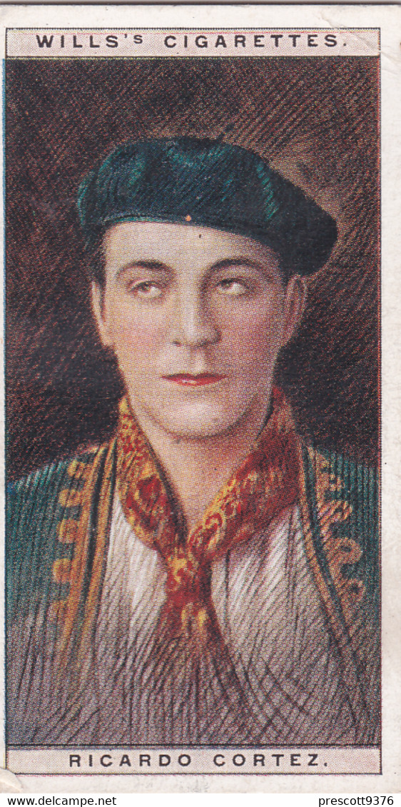 6 Ricardo Corte  - Cinema Stars 1928 - Wills Cigarette Card - Wills