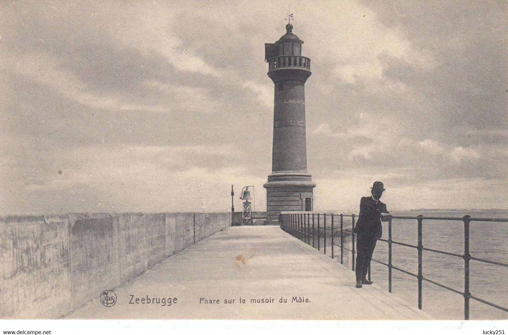 Belgique - Phare - Zeebrugge -  Phare Sur Le Musoir Du Môle - Circulée 12/10/1915 - Lighthouses