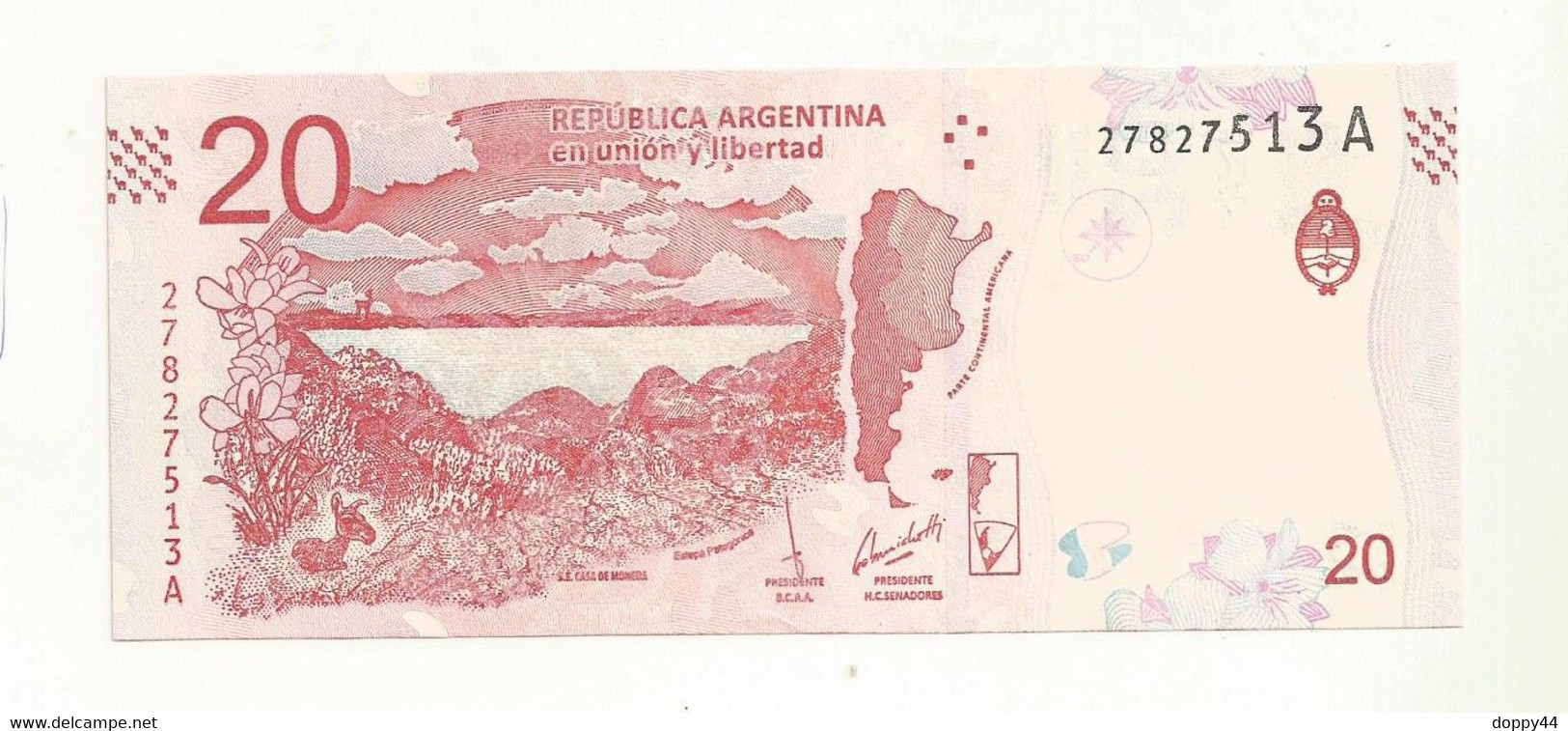 BILLET NEUF ARGENTINE 20 PESOS  THEME LAMA. - Argentinien