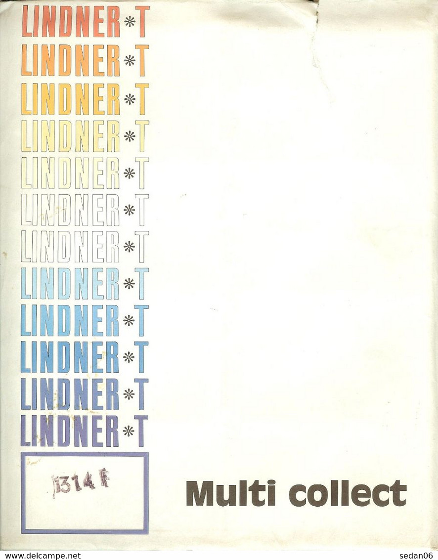 Lindner - Feuilles MULTI-COLLECT à 8 Cases Fond Noir REF. 1314 F (Pour Télécartes) (paquet De 10) - For Stockbook