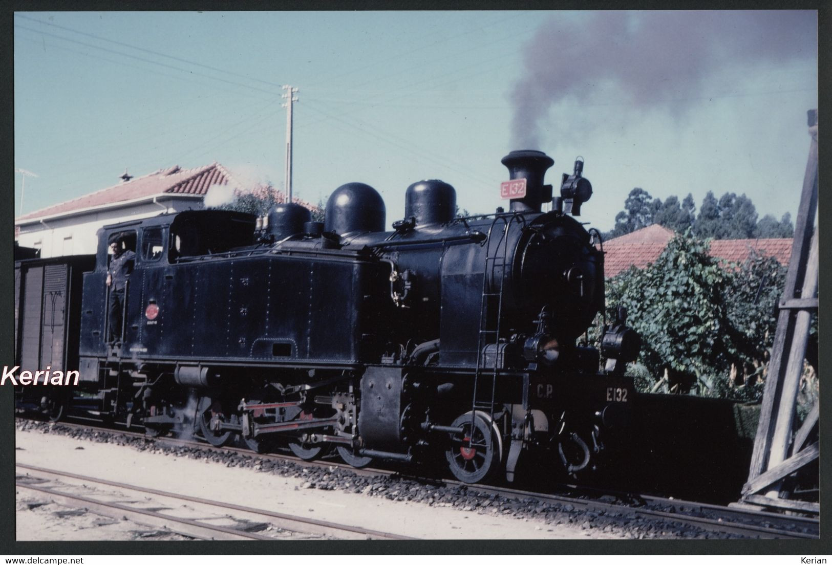 Photo Format 270 X 178 Tirage Récent - Portugal Railways (C.P.) Steam Locomotive E132 - Voir Scan - Trains