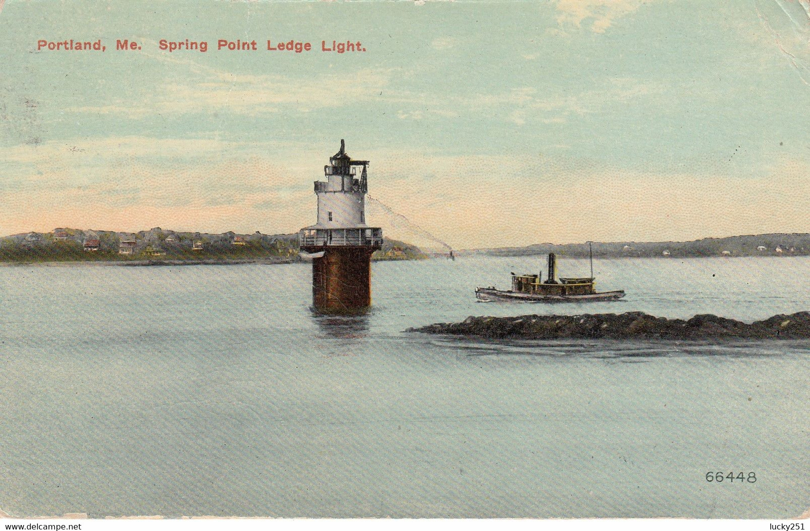 Etats Unies - Phare - Portland - Circulée Le 07/08/1913 - Lighthouses