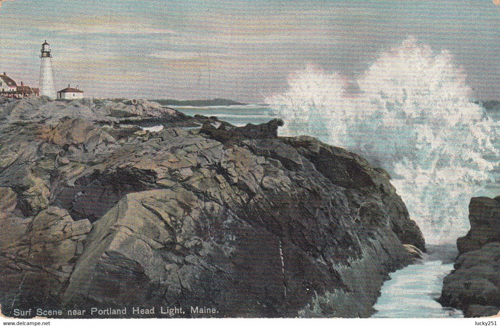 Etats Unies - Phare - Portland - Le Phare - Circulée Le 07/08/1909 - Phares