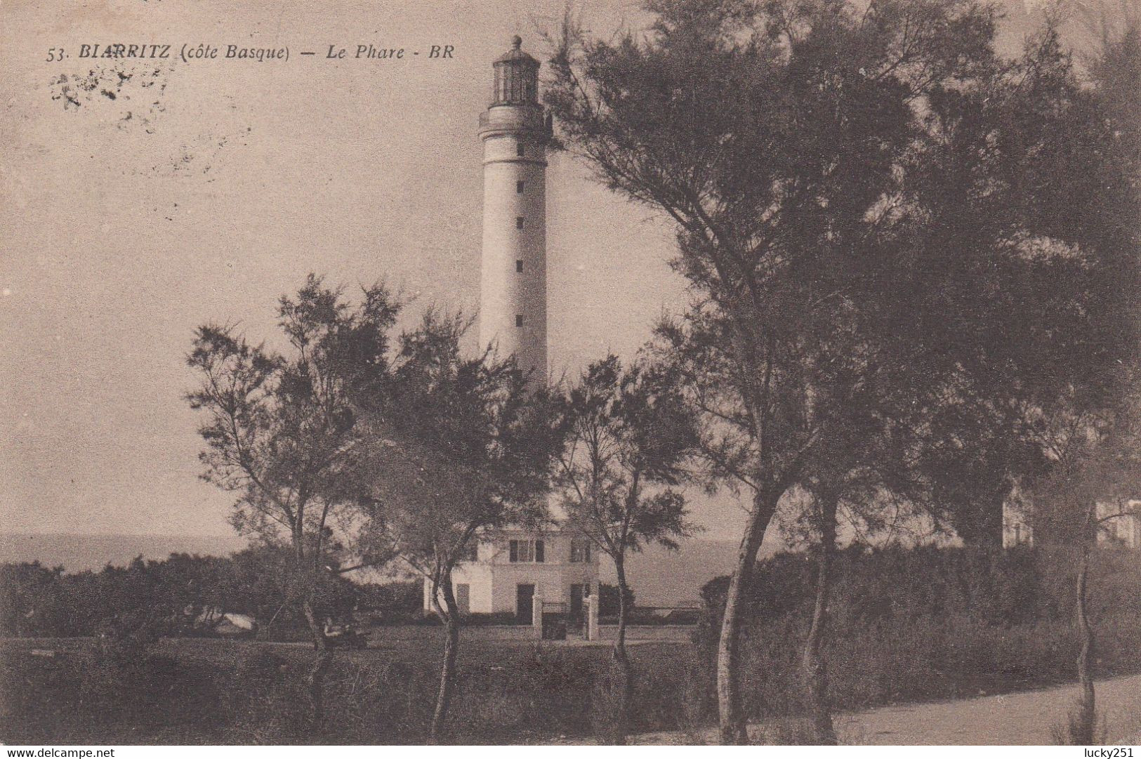 France - Phare - Biarritz - Le Phare - Circulée 12/09/1922 - Faros