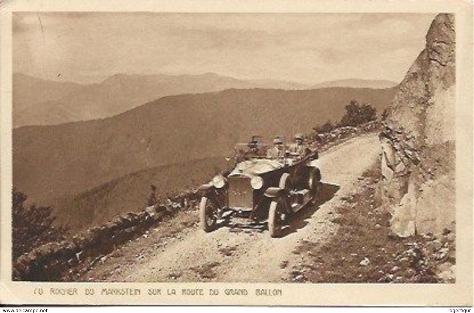 CPA ROCHER MARKSTEIN SUR LA  ROUTE DU GRAND BALLON - Andere & Zonder Classificatie