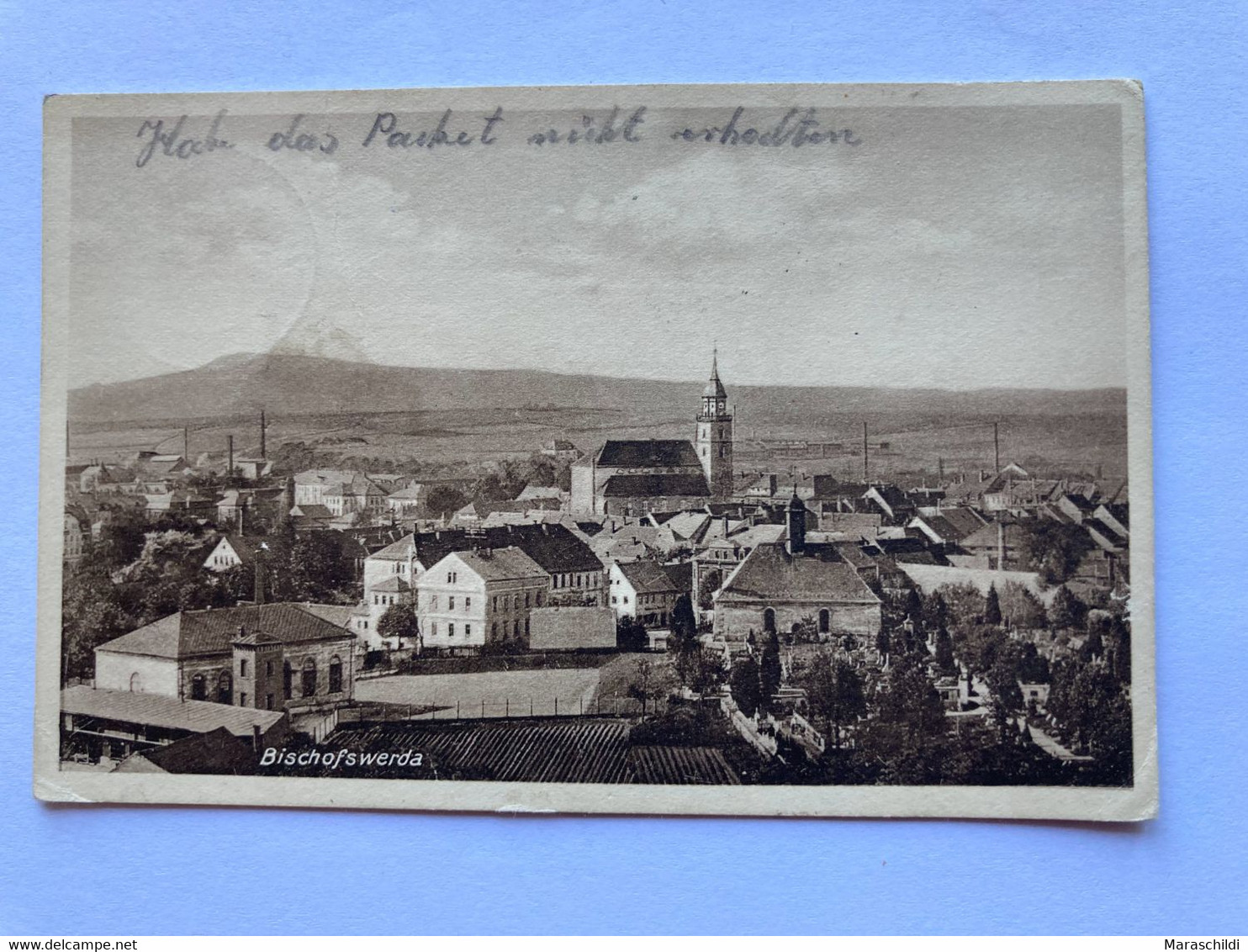 Bischofswerda, Blick Auf Die Stadt, Gelaufen 1941 - Bischofswerda