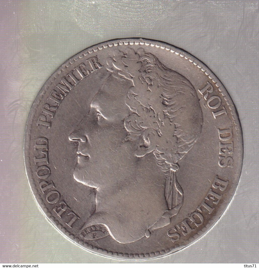 5 Francs Belgique 1848 - Léopold 1er- TTB+ - 5 Frank