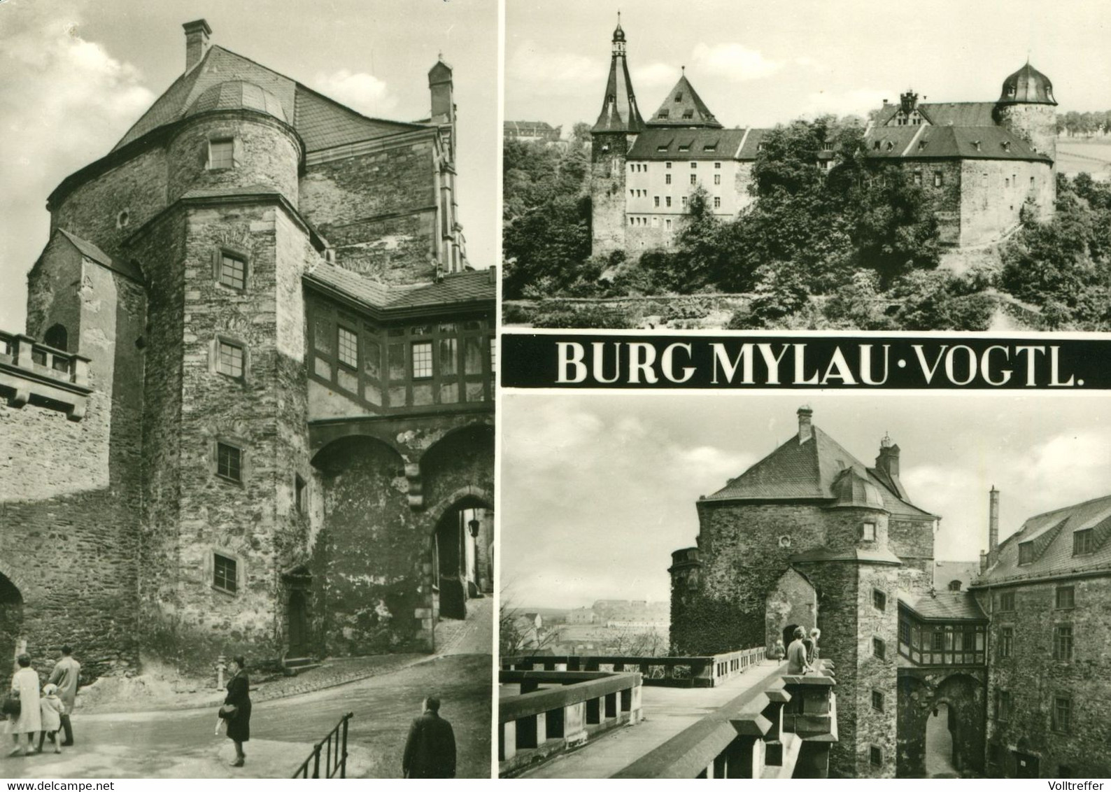 DDR Mehrbild AK Um 1976 Burg Mylau Im Vogtland - Mylau