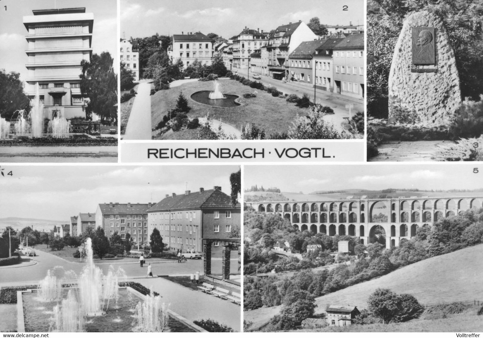 DDR Mehrbild AK Um 1978 Reichenbach Im Vogtland Ua. An Der Bahnhofstraße - Reichenbach I. Vogtl.