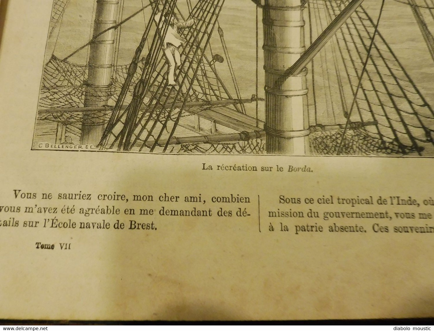 1876 : MUSÉE UNIVERSEL :École Navale de Brest avec le "BORDA" ;Italie (Tusculum); etc , Nombreuses gravures