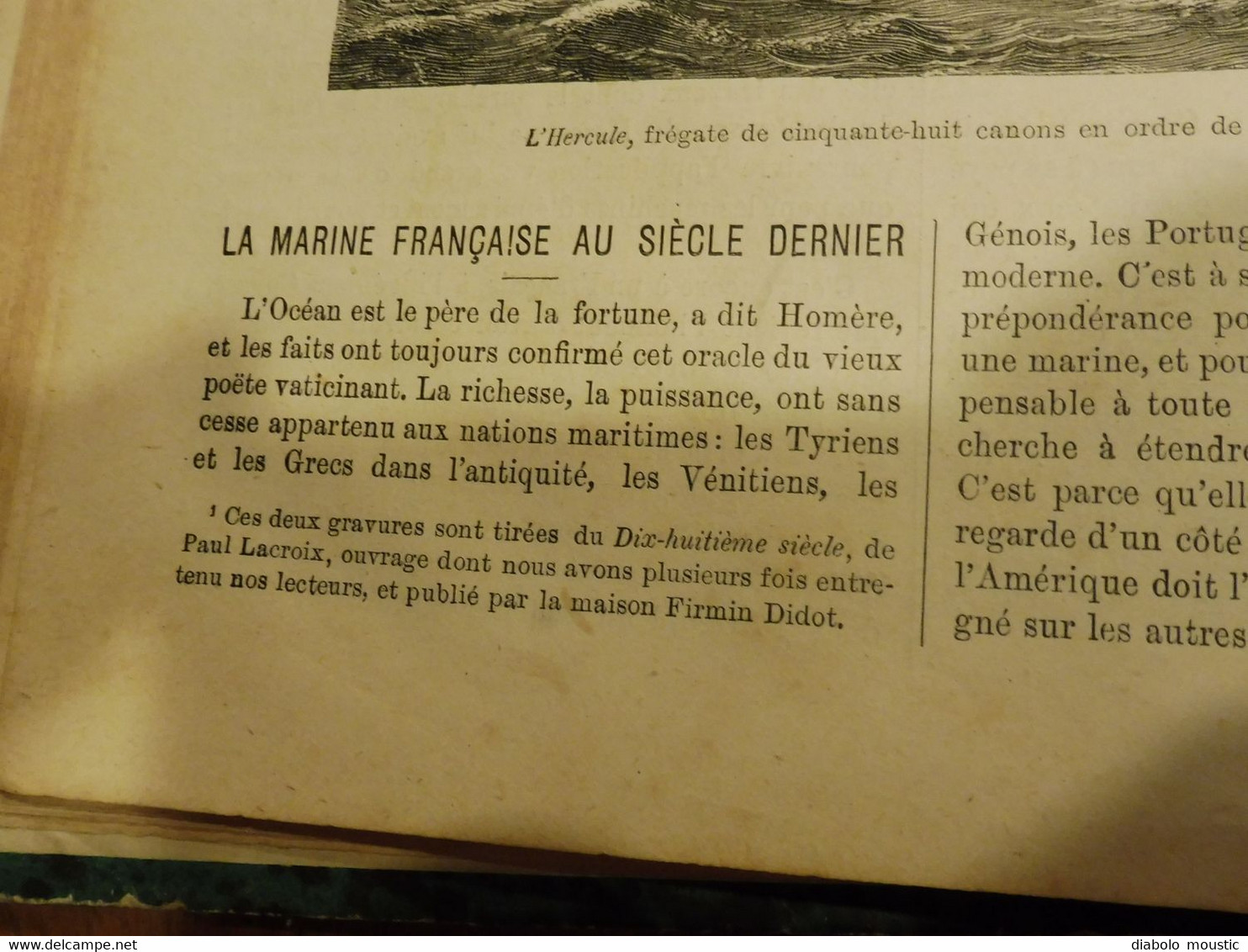 1876 : MUSÉE UNIVERSEL :École Navale de Brest avec le "BORDA" ;Italie (Tusculum); etc , Nombreuses gravures