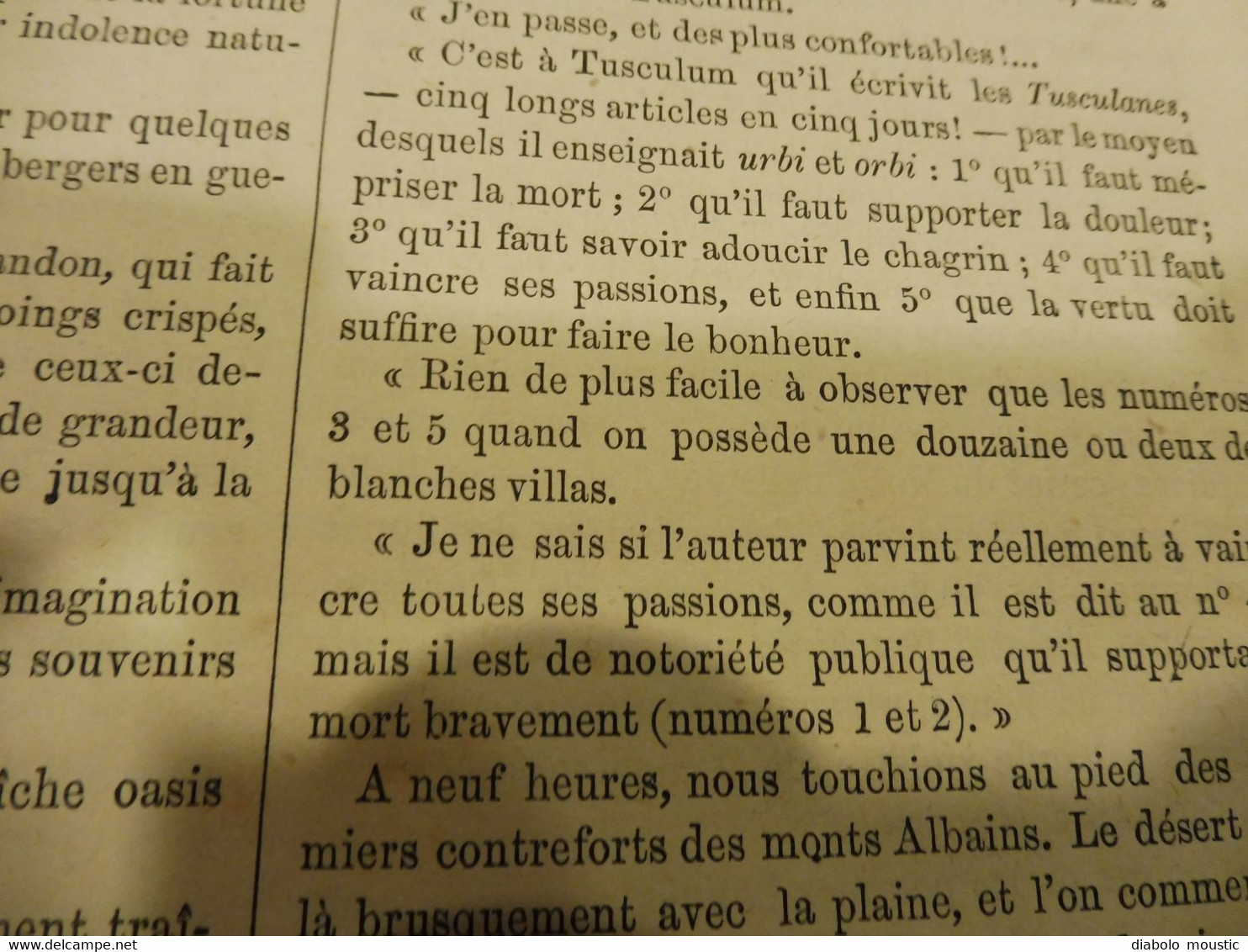 1876 : MUSÉE UNIVERSEL :École Navale de Brest avec le "BORDA" ;Italie (Tusculum); etc , Nombreuses gravures