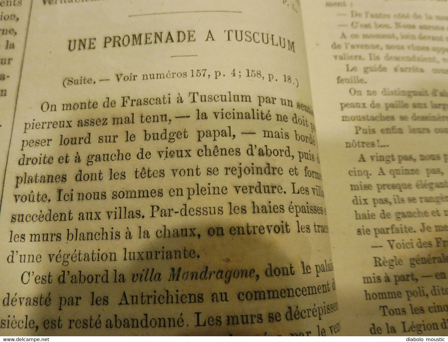 1876 : MUSÉE UNIVERSEL :École Navale de Brest avec le "BORDA" ;Italie (Tusculum); etc , Nombreuses gravures