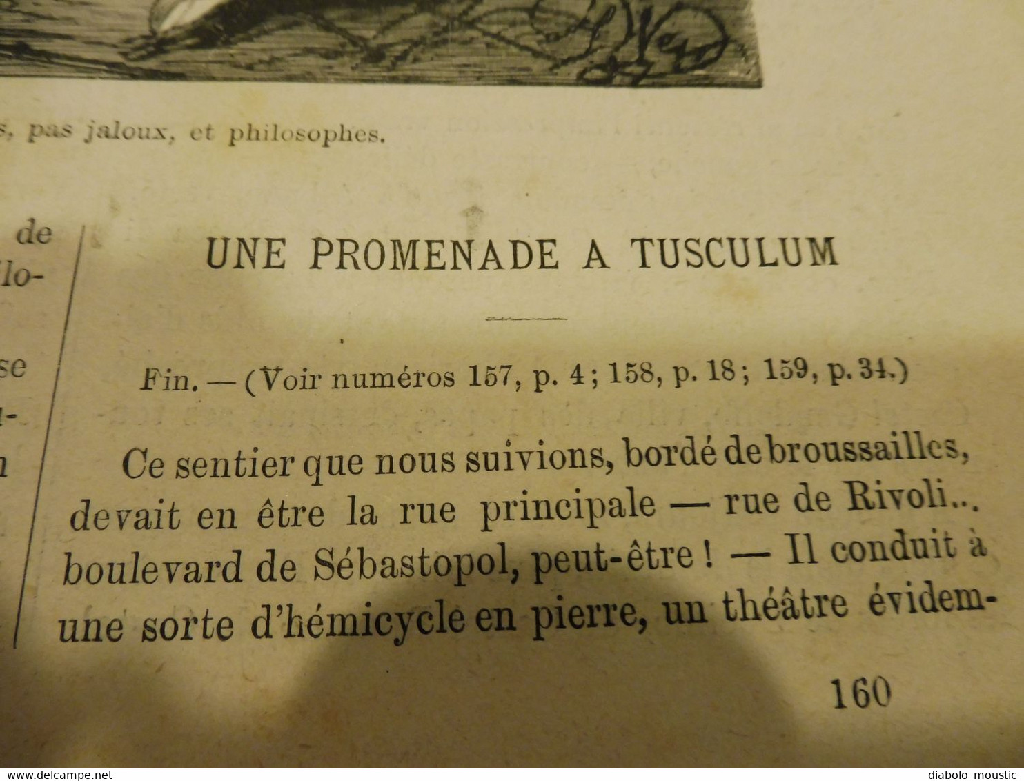 1876 : MUSÉE UNIVERSEL :École Navale de Brest avec le "BORDA" ;Italie (Tusculum); etc , Nombreuses gravures