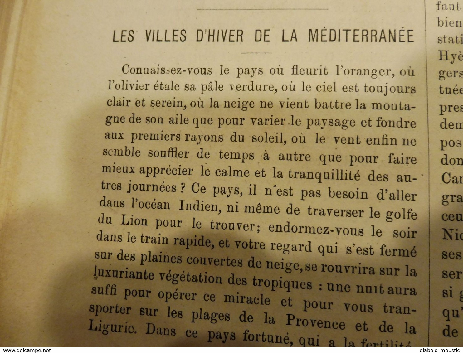 1876 : MUSÉE UNIVERSEL :École Navale de Brest avec le "BORDA" ;Italie (Tusculum); etc , Nombreuses gravures