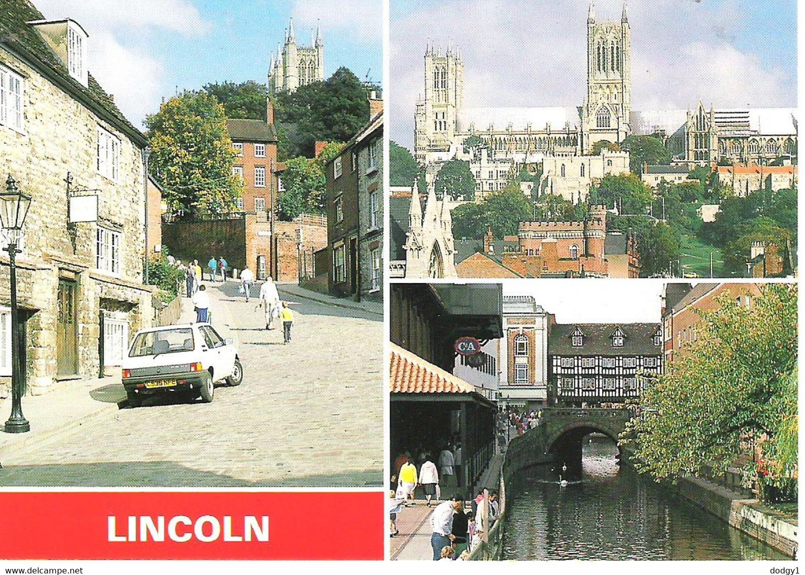 SCENES FROM AROUND LINCOLN, LINCOLN, ENGLAND. UNUSED POSTCARD Ak9 - Lincoln