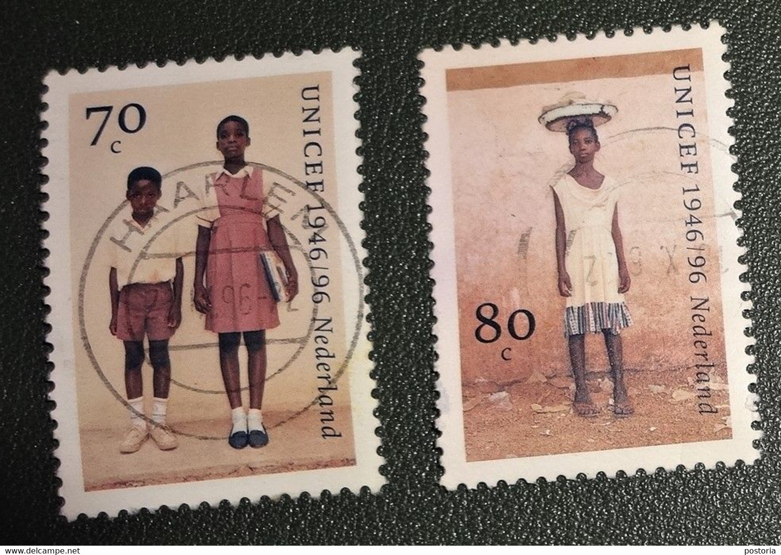 Nederland - NVPH - 1690 En 1691 - 1996 -  Gestempeld - Cancelled - 50 Jaar UNICEF - Gebraucht