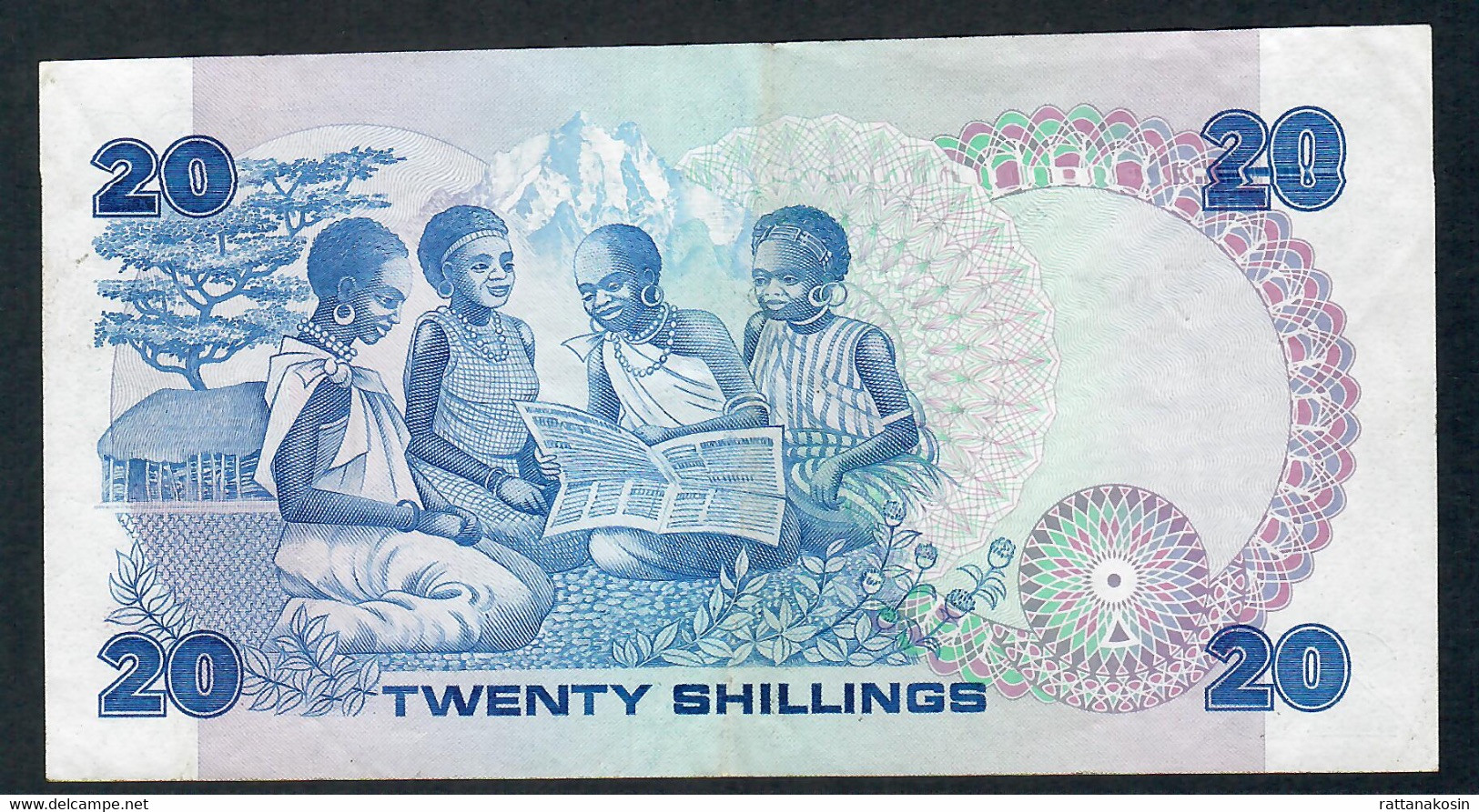 KENYA P21c 20 SHILLINGI 1.7.1984  XF NO P.h. - Kenya