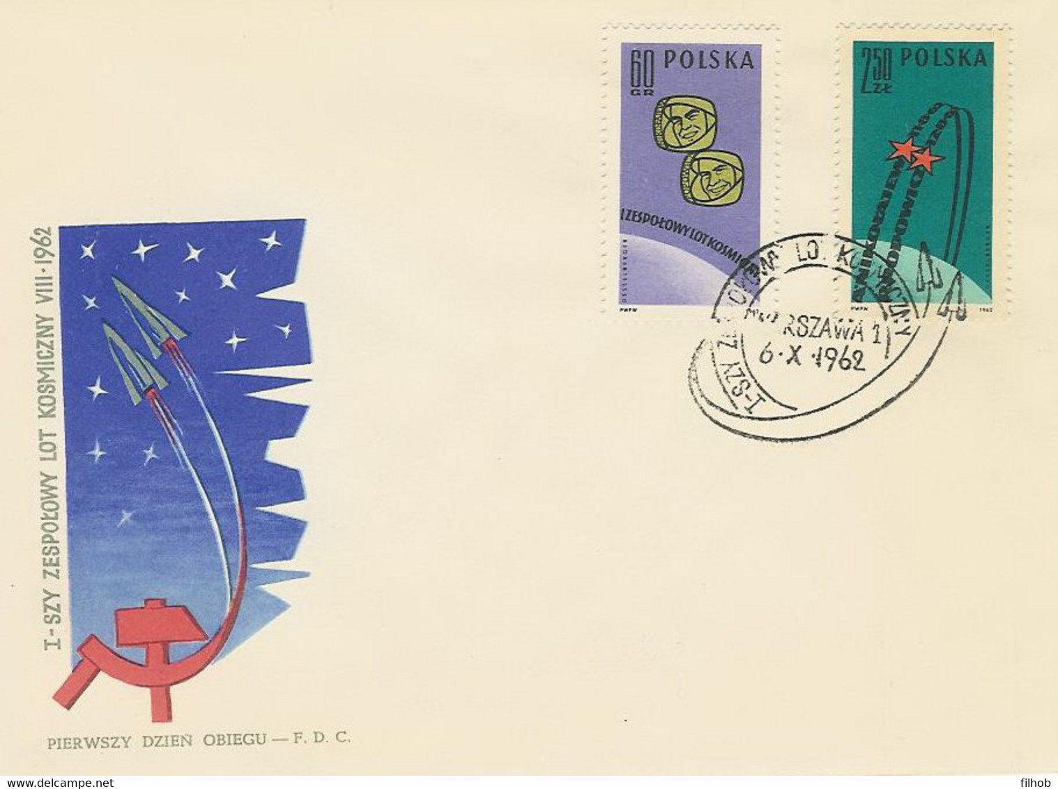 Poland FDC.1202-03: Team Space Flight - FDC