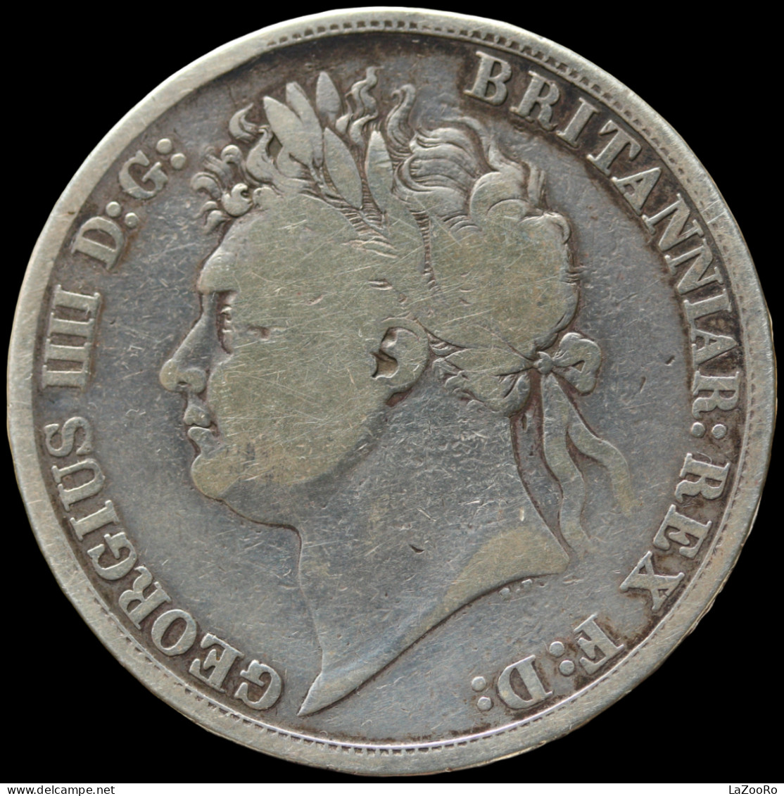 LaZooRo: Great Britain 1 Crown 1821 F / VF - Silver - M. 1 Crown