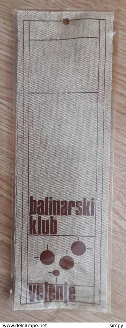 Pennant Bowls PETANQUE Club Balinarski Klub Velenje Slovenia Ex Yugoslavia 90x260mm - Petanca