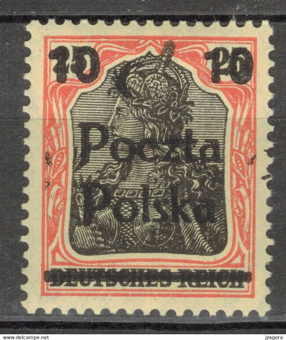 POLEN POLOGNE POLAND 1919 Mi 133 (*) SIGNED - Used Stamps