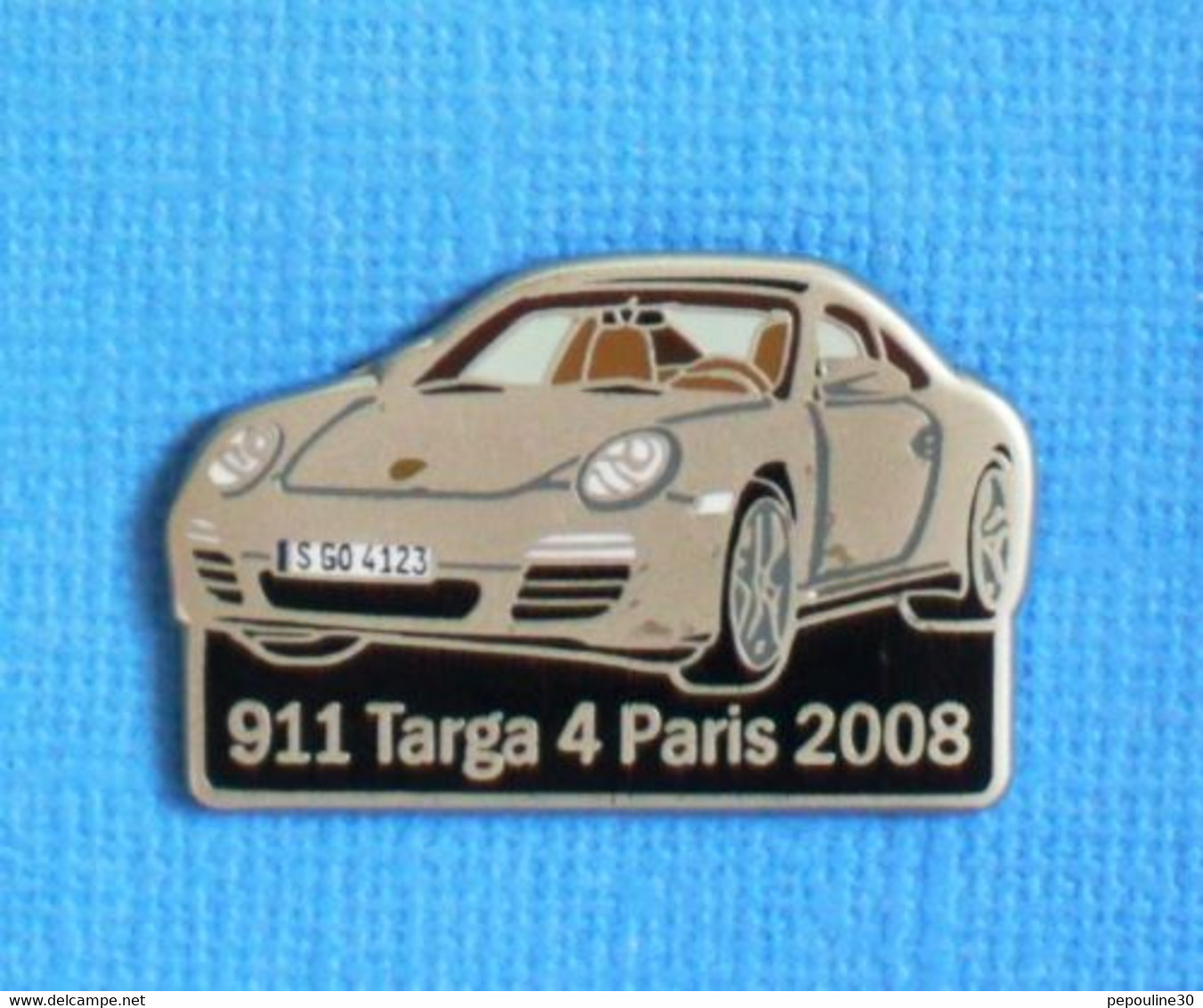 1 PIN'S //  ** PORSCHE 911 TARGA 4 / PARIS 2008 ** - Porsche