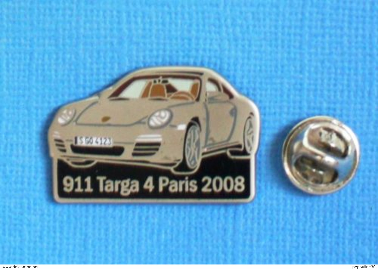 1 PIN'S //  ** PORSCHE 911 TARGA 4 / PARIS 2008 ** - Porsche