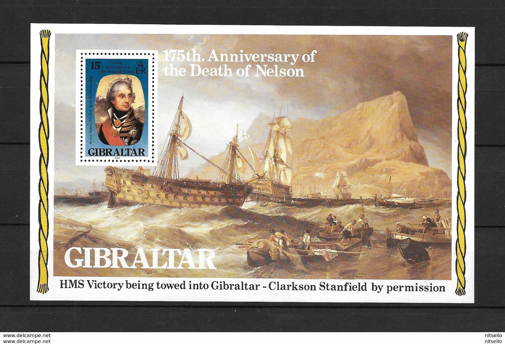 HB EUROPA /// (C070) GIBRALTAR   MICHEL Nº: BLOCK 7 **MNH - Gibilterra