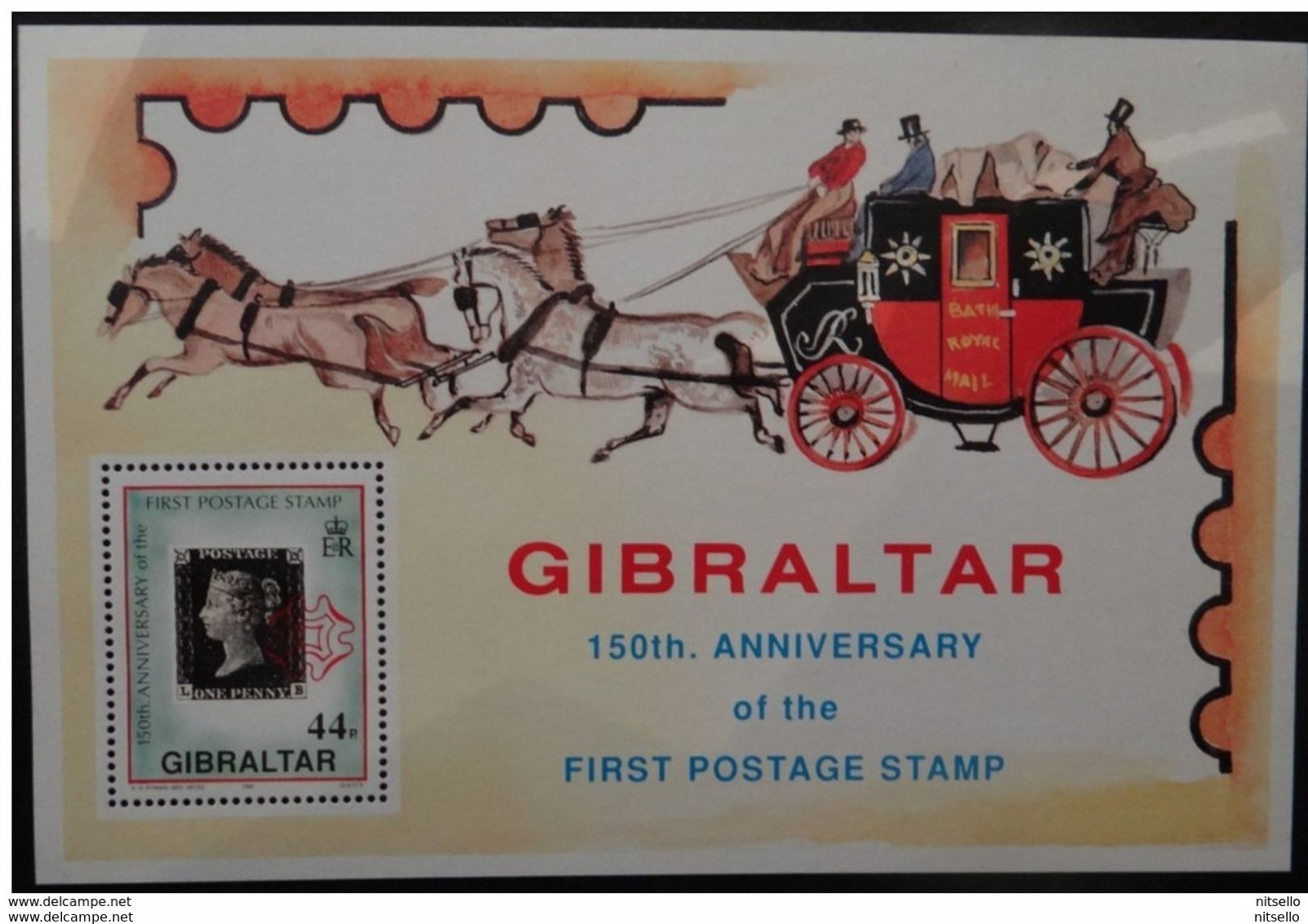 HB EUROPA  ///  (C135) Gibraltar, BF 14 **MNH , Penny Black (1990) - CATALOG/COTE: 6,25€ - Gibraltar