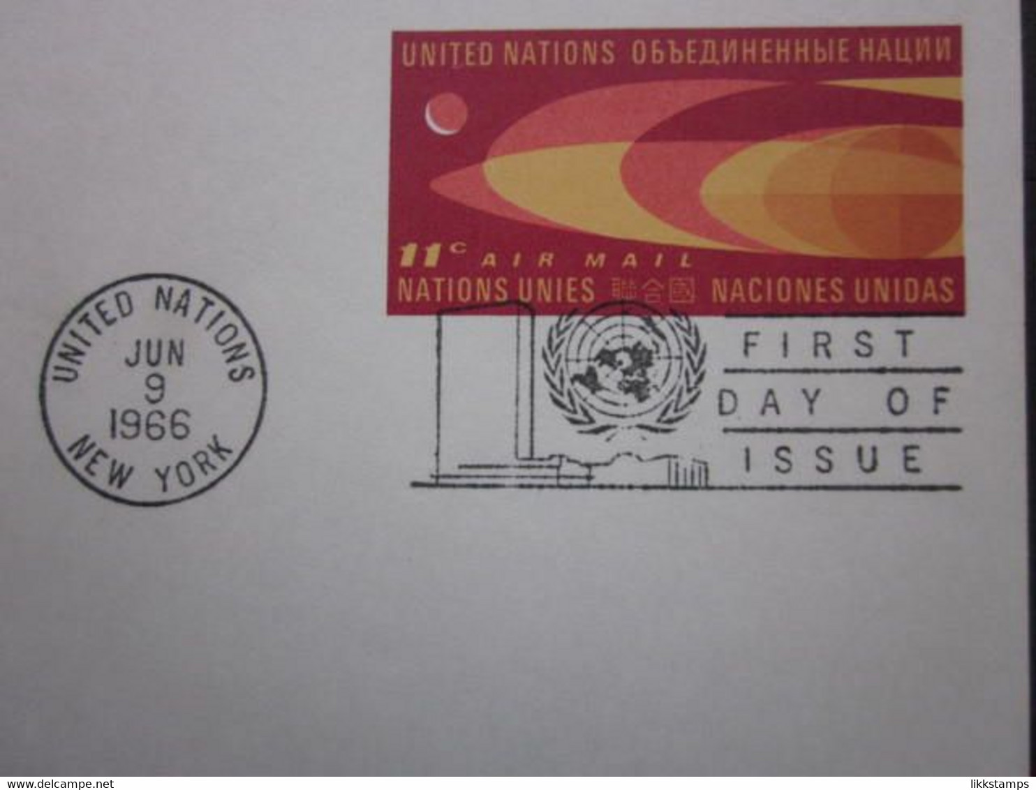 A GROUP OF SEVEN 1960's UNITED NATIONS POSTAL CARDS WITH FIRST DAY OF ISSUE POSTMARKS. ( 02227 )