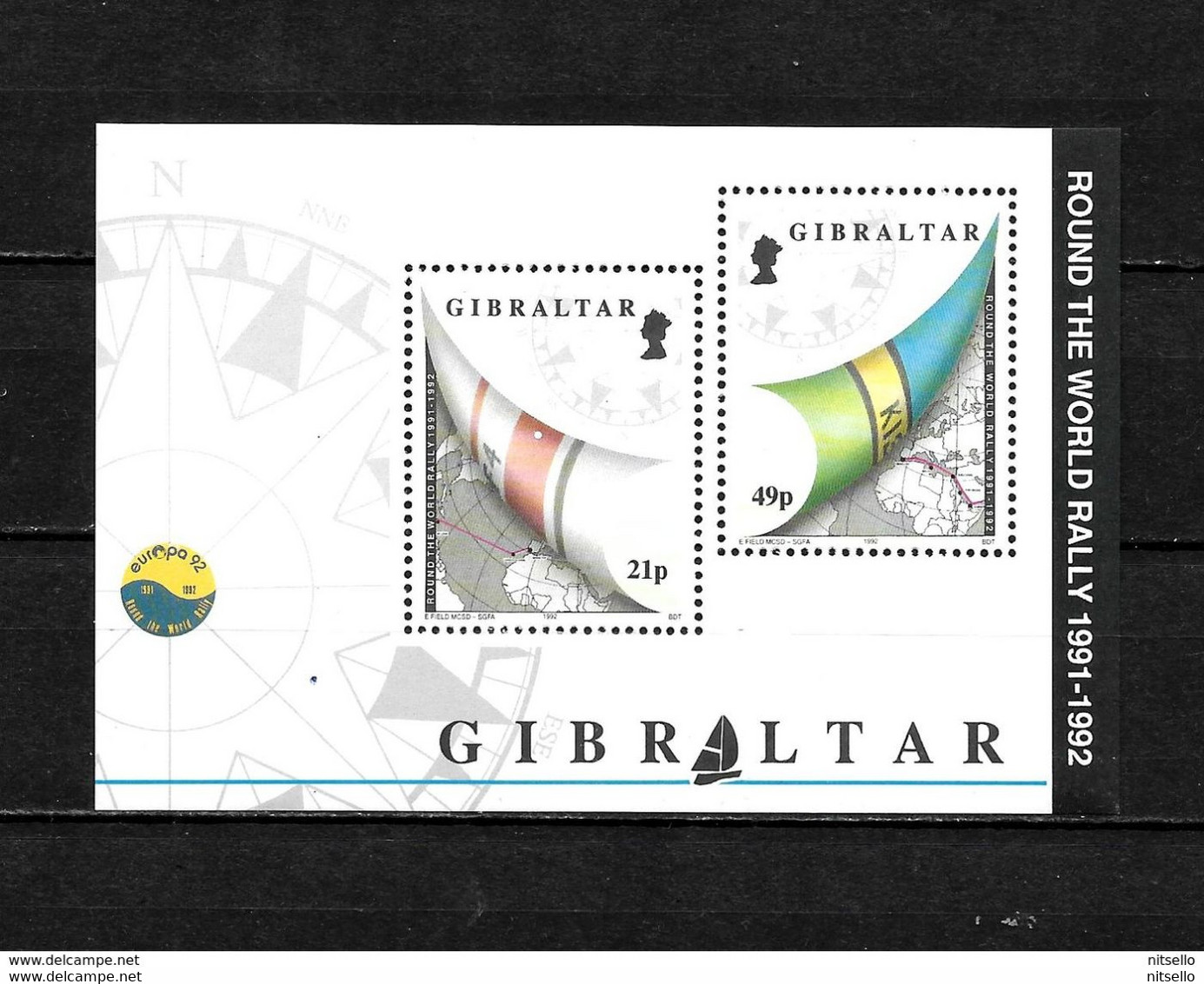 LOTE 1992  /// (C090) GIBRALTAR 1992 BLOCK Nº 16 HB   **MNH - Gibilterra