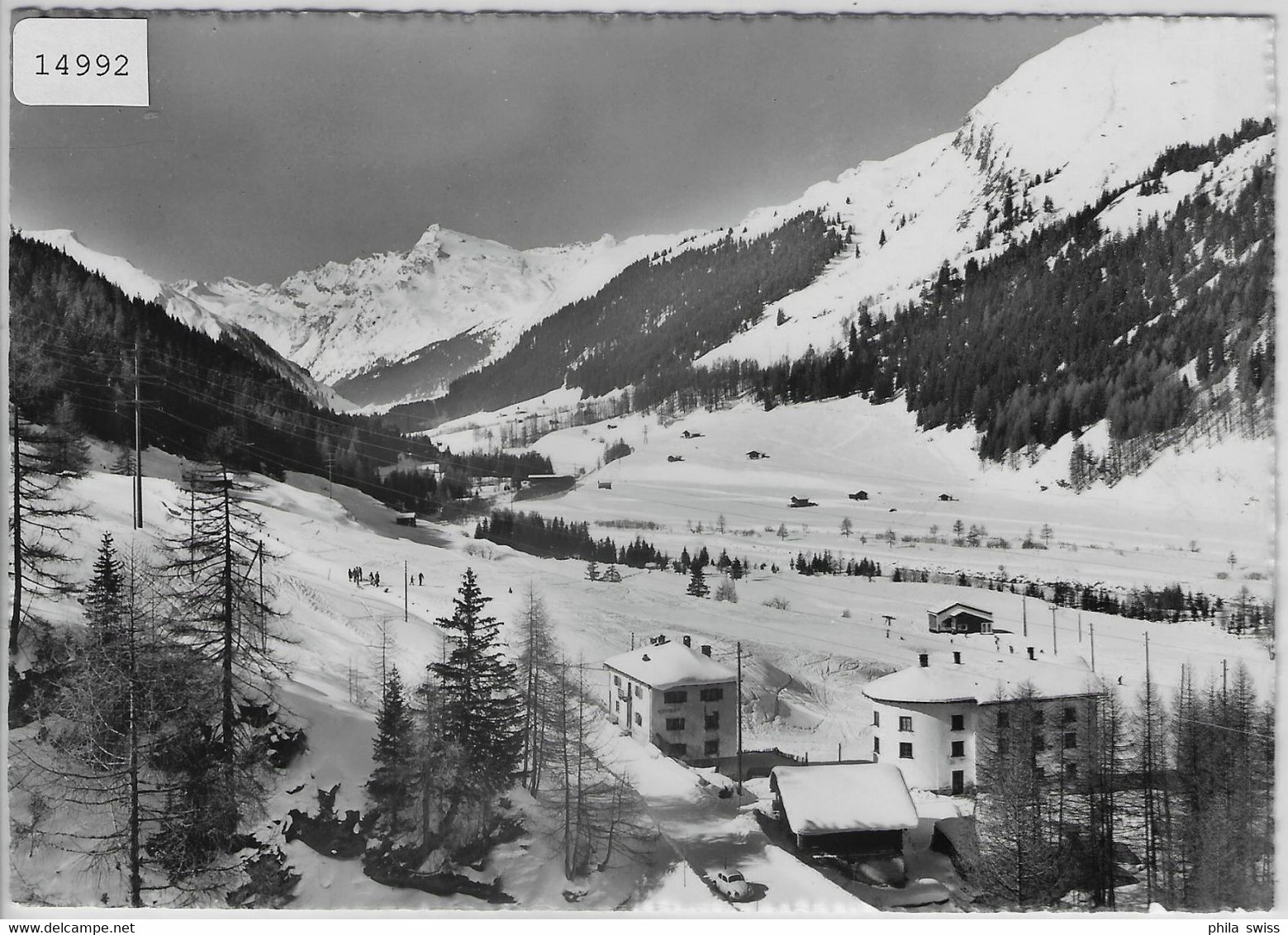 Splügen - Abfahrt Zum Skilift - Im Winter En Hiver - Splügen