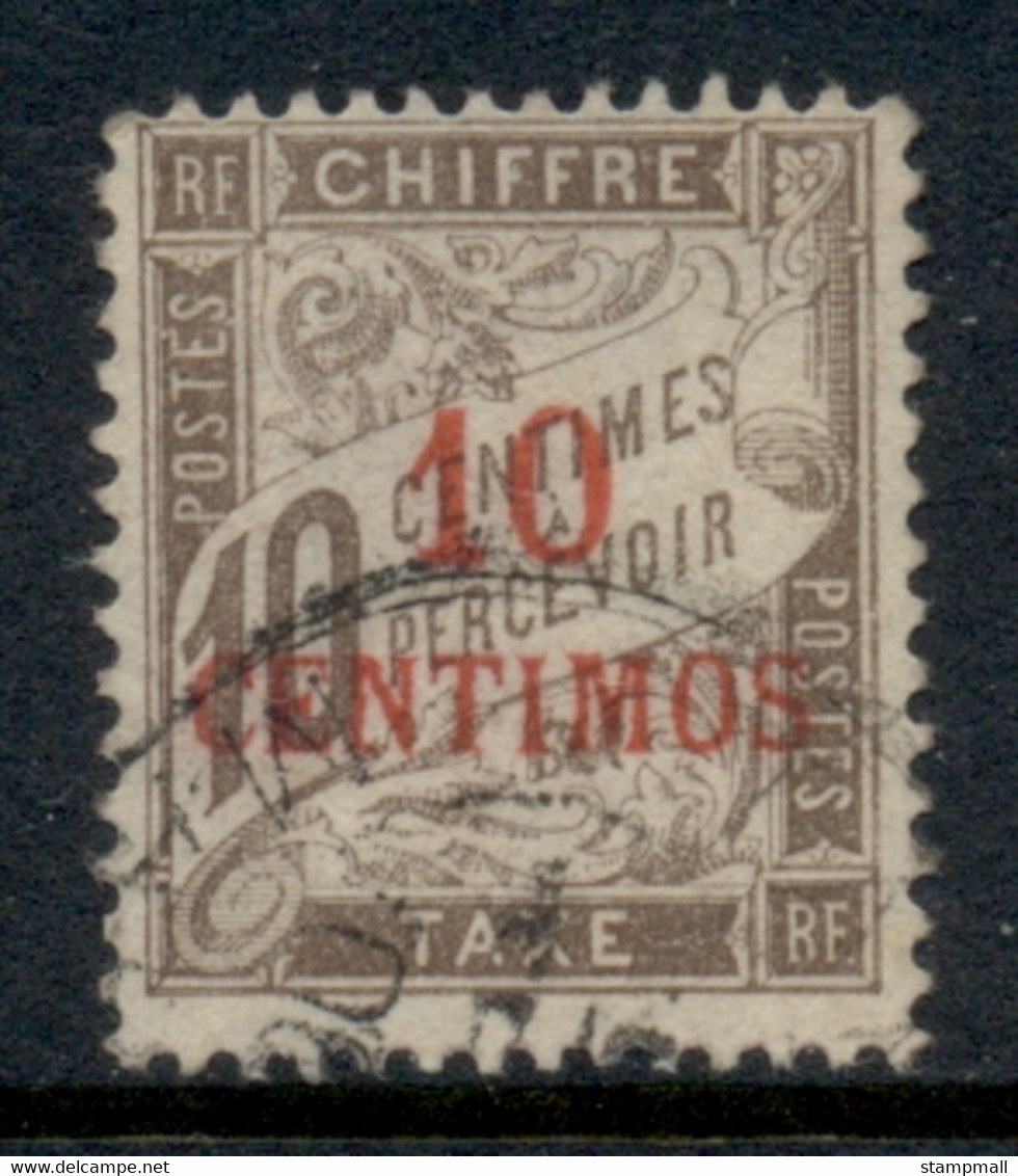 French Morocco 1896 Postage Due 10c On 10c FU - Timbres-taxe