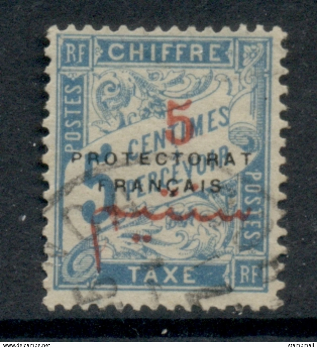 French Morocco 1915-17 Postage Due 5c On 5c Blue FU - Timbres-taxe