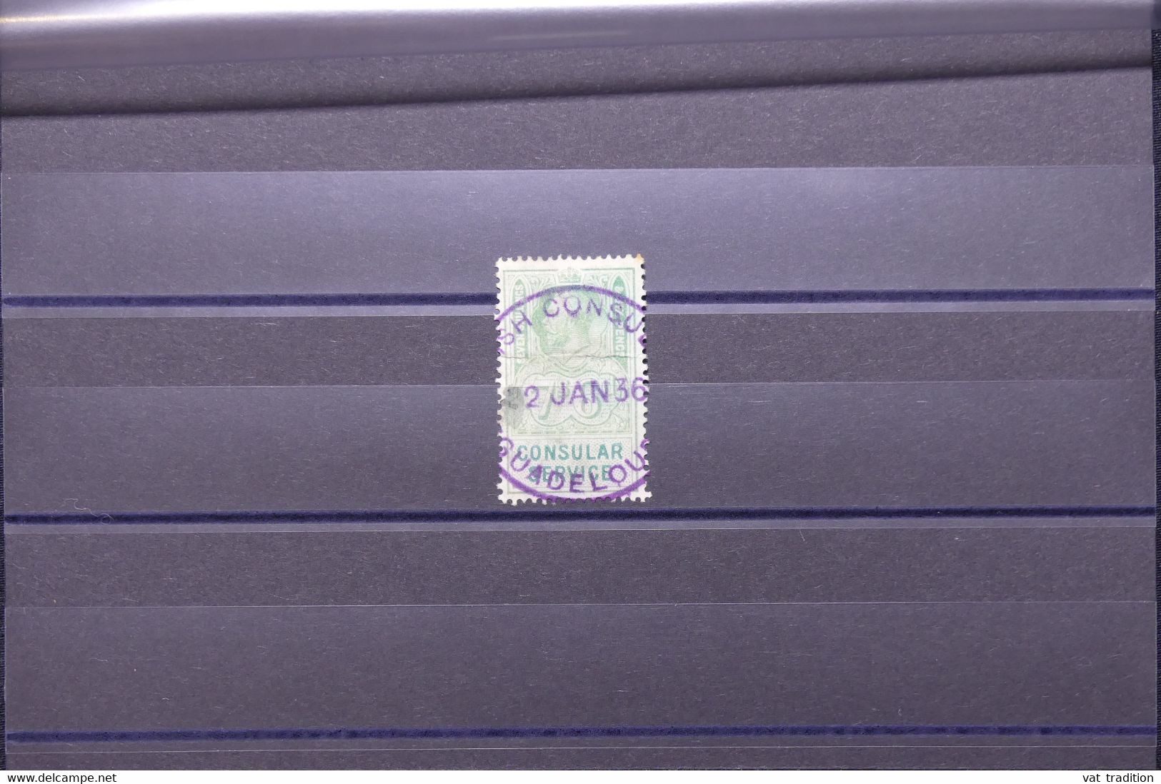 ROYAUME UNI - Fiscal Avec Oblitération Du Consulat De Guadeloupe En 1936 - L 107932 - Revenue Stamps