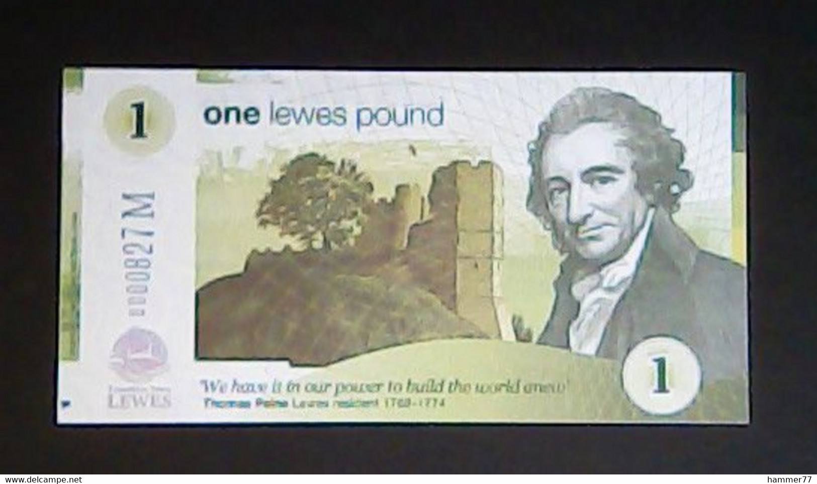 United Kingdom England 2013: Lewes 1 Pound Mumford & Sons Edition Unc - 1 Pound
