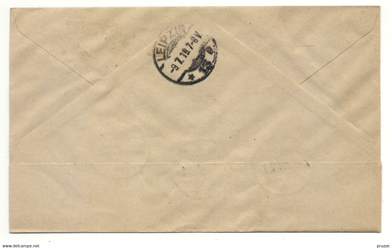 Einschreiben, Durch Eilboten, Express, Thorn 1919 Nach Leipzig, Michel-Nr. 107-109 - Omslagen