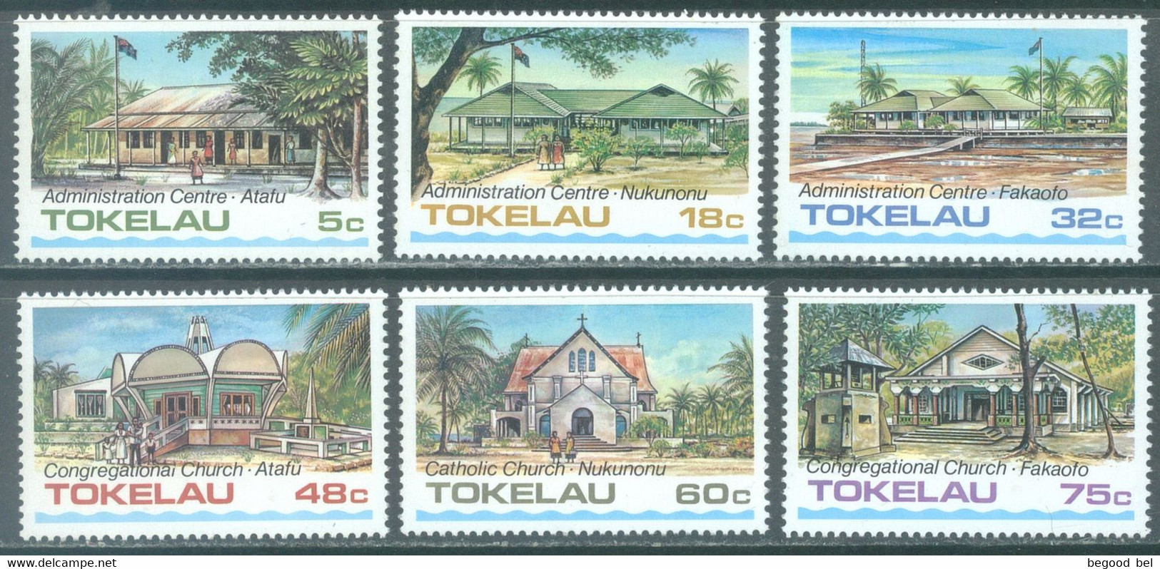 TOKELAU - MNH/** - 1985  - MONUMENTS - Yv 124-129 -  Lot 23809 - Tokelau