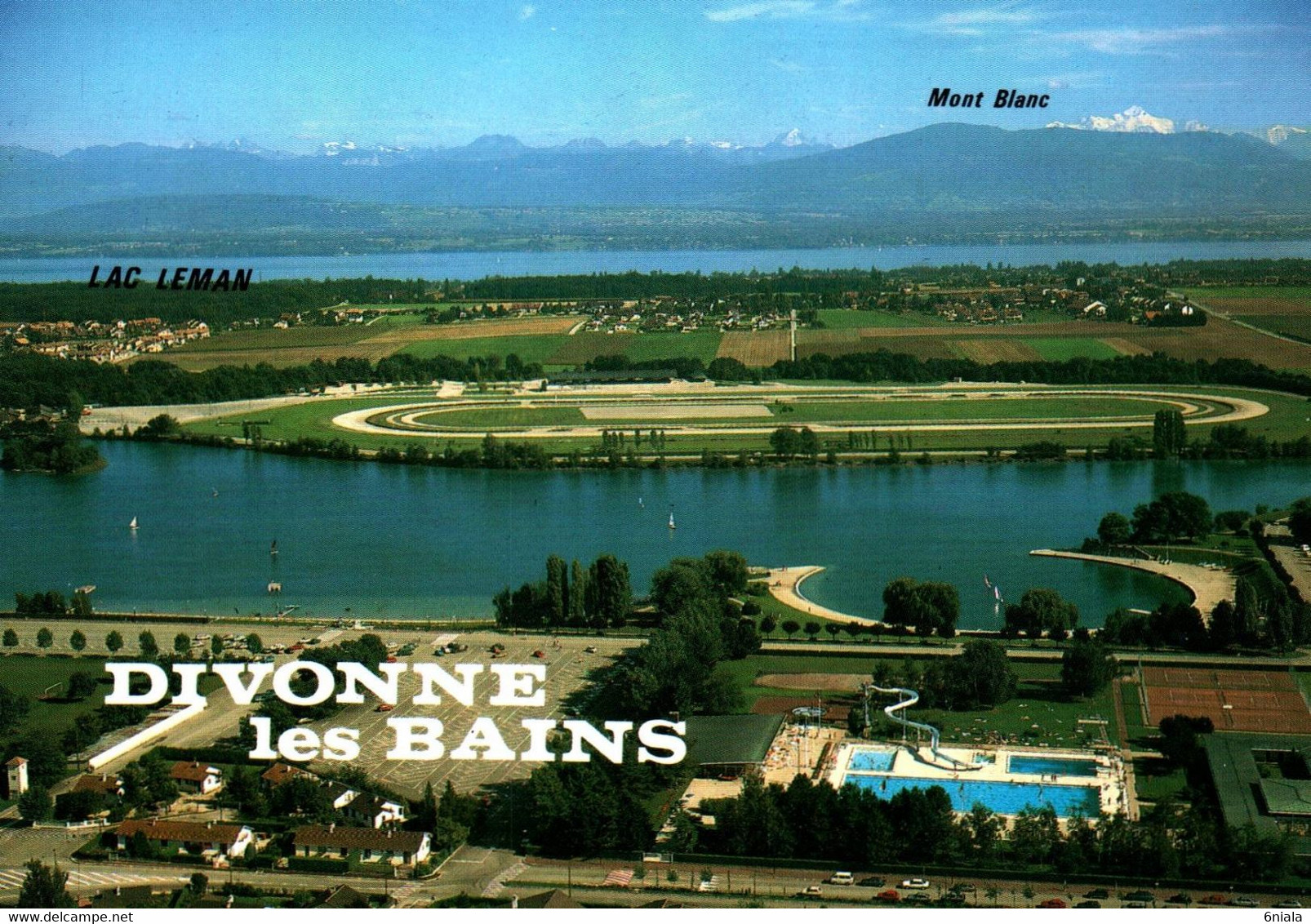 6900 DIVONNE Le Lac Léman, Et Le Massif Du Mont Blanc,    (scan Recto-verso) 01 Ain - Divonne Les Bains