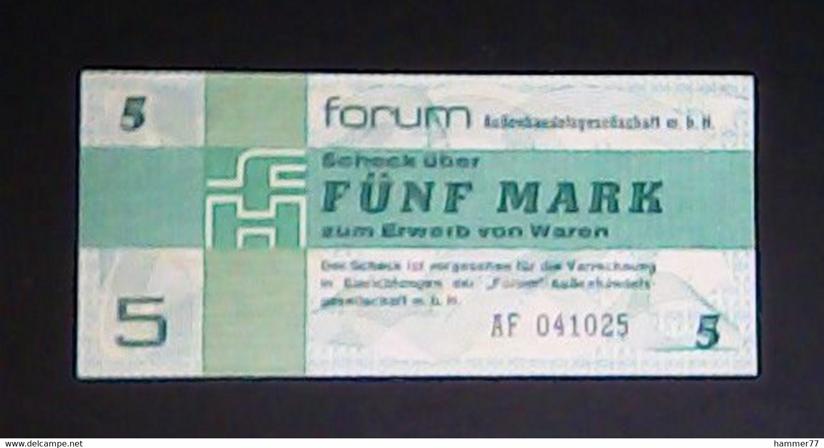 Germany DDR 1979: 5 Mark - [14] Forum-Aussenhandelsgesellschaft MBH