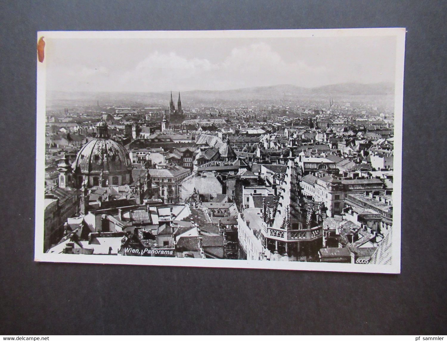 Foto AK Deutsches Reich Ostmark Wien Panorama Auslandskarte In Die Schweiz Maschinenstempel Wien 101 - Wien Mitte